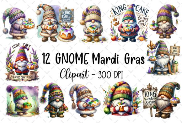 Celebrate with Gnome Mardi Gras King Cake Sublimation
