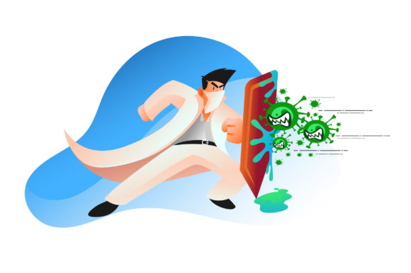 Fight with Coronavirus Illustration: A Visual Ally for Modern Projects