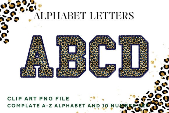 Leopard Alphabet Varsity Sport Letters 3: A Creative Design Asset