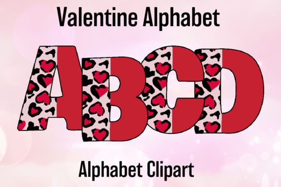 Leopard Valentine Alphabet Sublimation4: A Bold Creative Asset