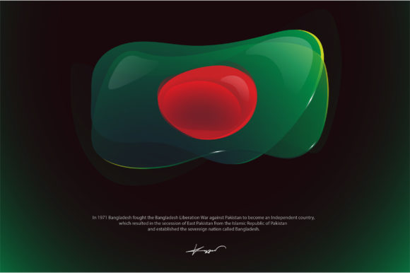 Red and Green National Flag Illustration: A Designer's Asset