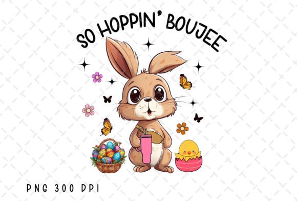 So Hoppin Boujee Easter Bunny Stanley: A Festive Design Asset