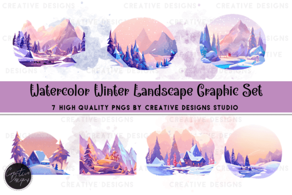 Watercolor Winter Landscape Graphic Set: A Designer's Guide